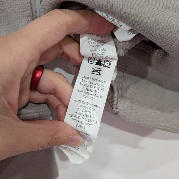 Patagonia Logo Crew Neck Sweatshirt Light Grey Size Large - Picture 5 of 5